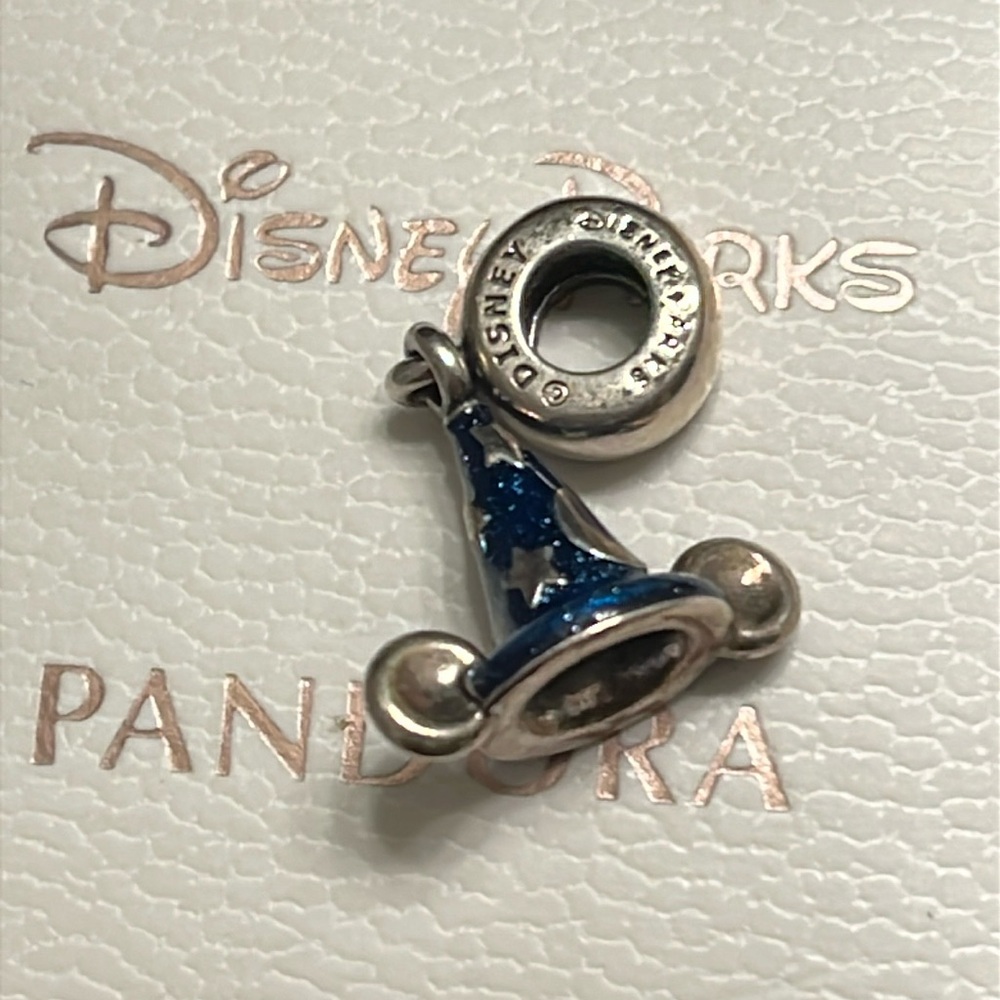 Disney Pandora Charm Sorcerer Mickey Hat Dangle